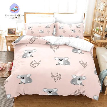 Housse de Couette Koala Rose